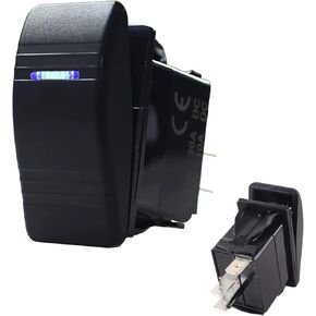 Car-ling Rocker Switch with LED Light 12V 24V SPST On-Off Waterproof for Car Boat Marine UTV