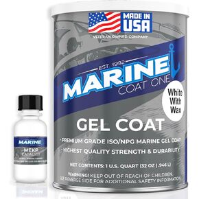 Iso/Npg Gel Coat White with Wax with MEKP Catalyst for Hardening, Gel Coat Repair Kit for Boats, Fiberglass