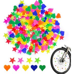 180 Pieces Bike Wheel Spoke Beads Plastic Clip Beads Spoke Colorful Bicycle Bike Spoke Decorations for Kids Bike Accessories Girls Boys