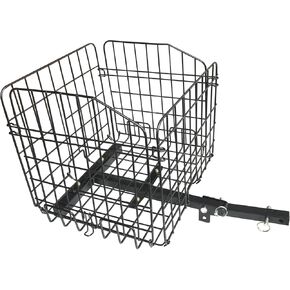 Mobility Scooter Rear Basket, Foldable Heavy Duty Metal Accessory Basket Works with Scooters & Power Chairs Equipped with 1" x 1" Hitch Receiver