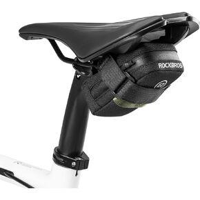 ROCKBROS Bike Saddle Bag Bike Seat Bag Small Bike Bag Under Seat Small, Lightweight and Portable Saddle Bag for Road Bikes