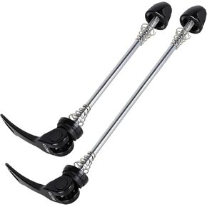 CyclingDeal Bike Quick Release Skewers for MTB or Road Bicycles - Axles Set Replacement QR Lever Set for Bike Wheel Hub