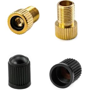Quacc 2 PCS Presta Valve Adapter Bicycle Valve Adapter, Convert Presta to Schrader for Bicycles, Road Bikes and Most Mountain Bikes.