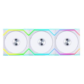 Lian Li UNI Fan SL-Wireless 120 - Single Pack (Reverse Blade) Performance ARGB Fan Without Wireless Connector, Daisy-Chain Design, Customizable Lighting Effects, Low-Noise - White (12RSL1W1W)