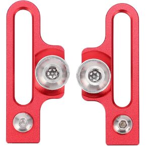 Bike Brake Pads,2pcs Mountain Bike Brake Pads Aluminum Alloy Extension C Caliper Adapter for 55mm / 2.16in Long Replacement Glue(Red)