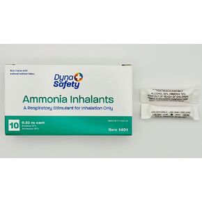 Ammonia INHALANTS (10 Pack) AMPOULES.