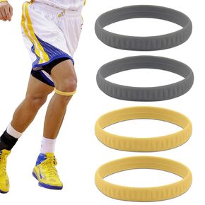 4PCS Patella Tendon Support Strap & Knee Bands for Basketball Running, Knee Rope Sports Knee Brace & Knee Band for Knee Pain, Knee Rope Athletic Knee Brace Knee Sleeves for Sports