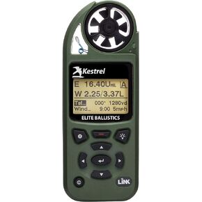 جهاز قياس الطقس Kestrel Elite مع المقذوفات التطبيقية ووصلة بلوتوث، زيتوني باهت