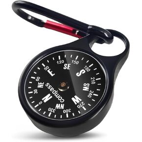 Pocket Compass, Portable Compass Keychain, Upgraded Mini Compass with Waterproof Function, Suitable for Hiking Survival, Mountaineering Camping, Outdoor Adventure Party Navigation Tool