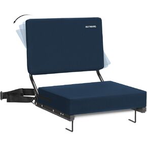 Stadium Seats for Bleachers with Back Support,Stadium Seating for Bleachers with Comfy Padded Active Foam Backs,Portable Folding Stadium Chair with Shoulder Strap,Bleacher Chairs with Back