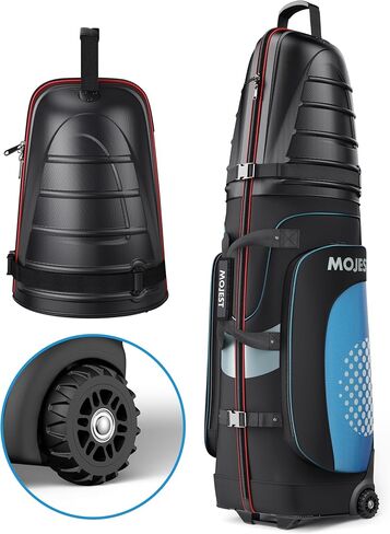 Golf Travel Bags for Airlines with Wheels, Hard Case Top and 1680D Heavy Duty Oxford Protect Golf Clubs, Lightweight and Easy to Maneuver in Saudi Arabia
