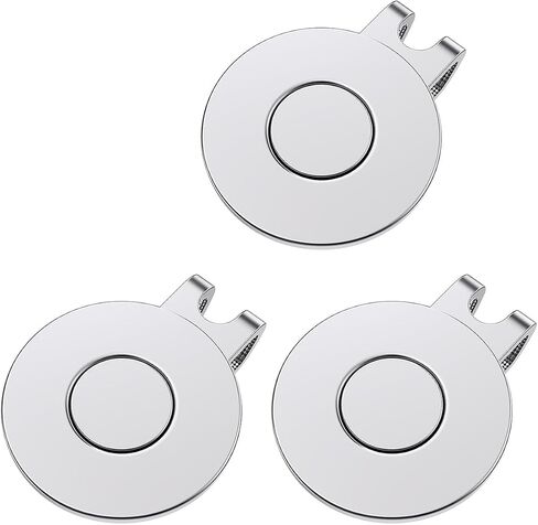 GreenHaven Golf Hat Clips Magnetic Golf Ball Marker Holders for Golf Hats Caps Pants Gloves Bags Visors Belts Nickel-Plated Alloy Clips for Metal Golf Ball Markers (Ball Marker Not Included) in Kuwait