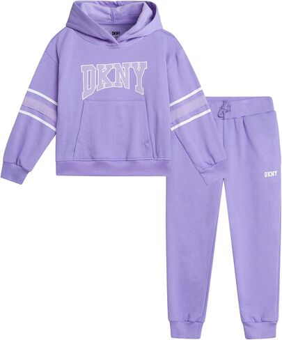 مجموعة الركض للفتيات من DKNY - مجموعة ملابس لعب بغطاء للرأس مكونة من قطعتين (للرضع/الأطفال الصغار) in Saudi Arabia