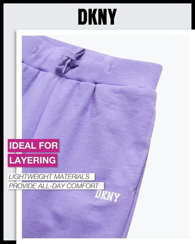 مجموعة الركض للفتيات من DKNY - مجموعة ملابس لعب بغطاء للرأس مكونة من قطعتين (للرضع/الأطفال الصغار) in Saudi Arabia