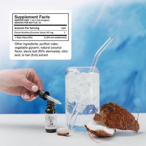 Pure Hydration Coconut Water Drops, 30 Servings, 1oz, Pack of 2 (Packaging May Vary) in Saudi Arabia