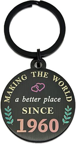DGXMD Happy 65th Birthday Gifts - Born in 1959 Birthday Keychain - 65 Year Old Men Women Birthday Gifts - 1959 Birthday Present in Kuwait