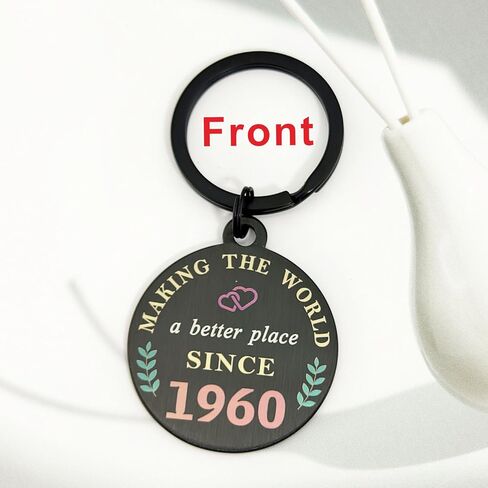DGXMD Happy 65th Birthday Gifts - Born in 1959 Birthday Keychain - 65 Year Old Men Women Birthday Gifts - 1959 Birthday Present in Kuwait