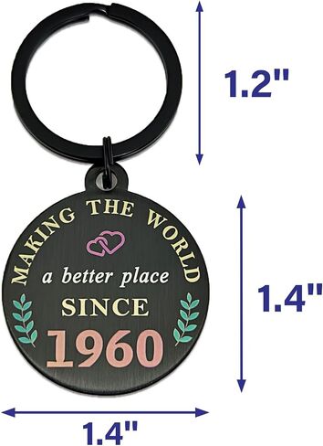 DGXMD Happy 65th Birthday Gifts - Born in 1959 Birthday Keychain - 65 Year Old Men Women Birthday Gifts - 1959 Birthday Present in Kuwait