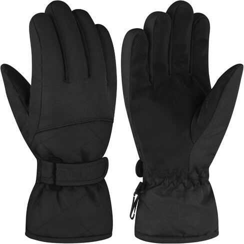 DARCHEN 3-12 Kids Snow Gloves Boys Winter Waterproof Ski Snowboarding Insulated Warm Windproof Cold Weather Sports Age Girls Years Olds in Kuwait