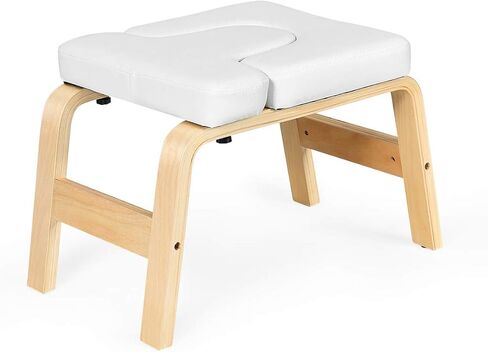 Giantex Yoga Headstand Bench مع وسادات VC، كرسي اليوغا الانعكاسي، إطار خشبي قوي، مدرب اليوغا الانعكاس، تخفيف التعب وشكل الجسم، فكرة للتمرين واللياقة البدنية وصالة الألعاب الرياضية in Kuwait