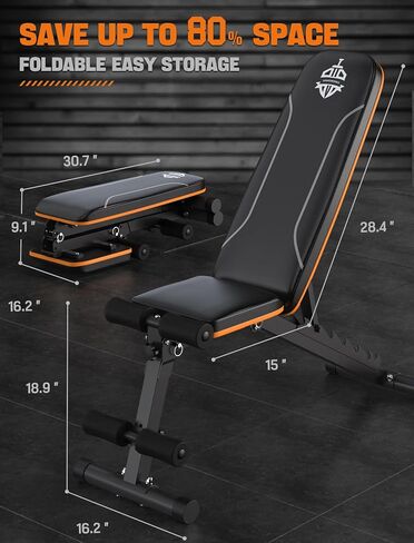 مقعد تمرين Sportsroyals، مقعد وزن قابل للتعديل لصالة الألعاب الرياضية المنزلية، سعة وزن 750 رطل لتمرين الجسم بالكامل in Kuwait
