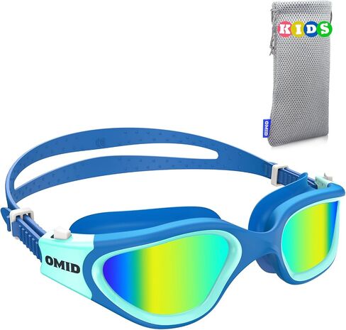 OMID Kids Swim Goggles, P2mini Polarized Swimming Goggles Comfortable for Age 6-14 in Kuwait
