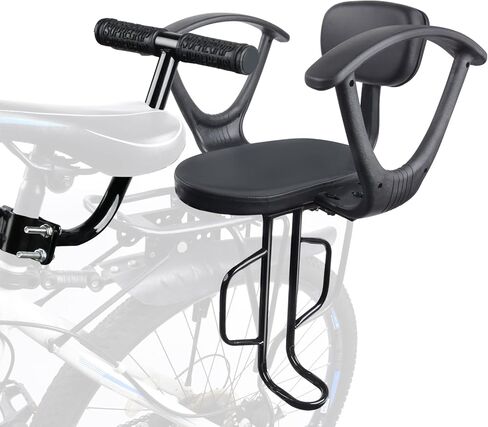 Rear Child Bike Seat with Thick Backrest, Rear Child Bicycle Seat Design for Children Aged 2 to 8 Years Old, One Size (Black-a) in Kuwait