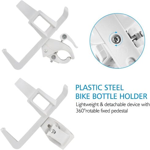 Accmor Bike Water Bottle Holders No Screws, Universal Bike Cup Holder, 360 Degree Rotatable Bike Water Bottle Cage, Water Bottle Holders for Kids Bike Adult Bike in Saudi Arabia