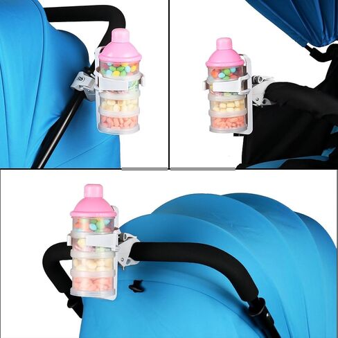 Accmor Bike Water Bottle Holders No Screws, Universal Bike Cup Holder, 360 Degree Rotatable Bike Water Bottle Cage, Water Bottle Holders for Kids Bike Adult Bike in Saudi Arabia