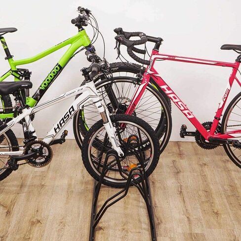 CyclingDeal Bike Rack Floor Parking Bike Stand - Indoor Home Quality Bike Rack Garage Bike Storage Rack - Garage Bike Rack - Bicycle Stand Bike Stand Floor Rack Bicycle Storage in Saudi Arabia