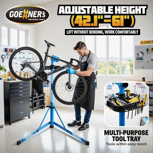 Upgraded Bike Repair Stand Max 176 lbs, Heavy Duty Bicycle Repair Stand, Portable Aluminum Bicycle Stand Manintenance Workstand for Any Bike, Heavy E-Bike, Mountain Bike and Road Bike in Saudi Arabia