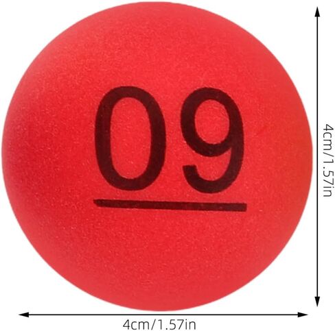 TOYANDONA 10pcs Raffle Balls Numbers 1-10 Bingo Balls Sphere Game Balls Small Numbered Plastic Ball Games for Game Night Large Group Activities in Saudi Arabia