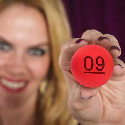 TOYANDONA 10pcs Raffle Balls Numbers 1-10 Bingo Balls Sphere Game Balls Small Numbered Plastic Ball Games for Game Night Large Group Activities in Saudi Arabia