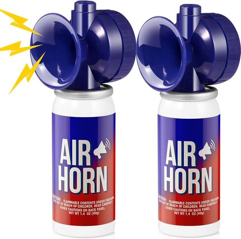 Air Horns for Safety 1.4oz Coast Guard Approved Boat Horn Marine Air Horns Loud,Camping Air Horns, Air Horn for Dogs, Airhorn for Bears,Fog horn Effective signal device (4 Pack, Red) in Saudi Arabia