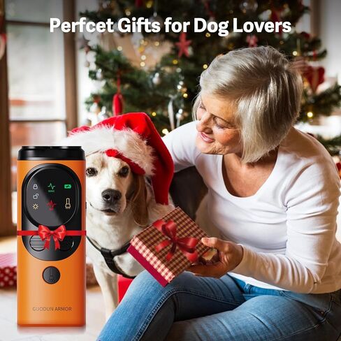 Dog Bark Deterrent Device 2024 New Anti Barking Device, Rechargeable Ultrasonic Dog Barking Control Devices, Bark Buster (Black&Orange) in Saudi Arabia