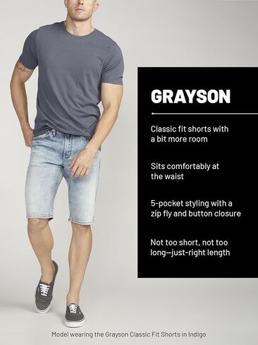 شورت Grayson Classic Fit للرجال من شركة Silver Jeans in Saudi Arabia
