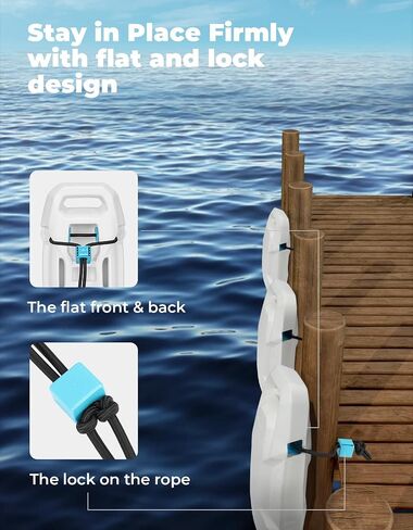 KEMIMOTO Boat Fenders Boat Bumpers for Docking Upgraded Boat Fenders Bumpers, Fit for Bass Boat Jon Boat and Pontoon Boat in Saudi Arabia