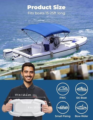 KEMIMOTO Boat Fenders Boat Bumpers for Docking Upgraded Boat Fenders Bumpers, Fit for Bass Boat Jon Boat and Pontoon Boat in Saudi Arabia