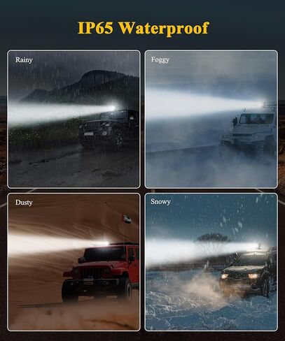 كشاف LED للتحكم عن بعد من Partsam، كشاف دوار 360 درجة لإعادة الضبط التلقائي للشاحنات الصغيرة على الطرق الوعرة والقوارب البحرية 12 فولت - 24 فولت، 6 مغناطيسات قوية مدمجة، أبيض in Kuwait