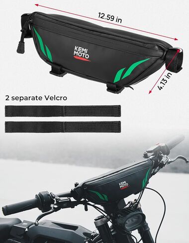 KEMIMOTO Motorcycle Handlebar Bag Universal Waterproof Front Storage Bag Bicycle Handlebar Bag Compatible with Sur-Ron Light Bee X and S X160 X260 Talaria Sting Segway Electric Dirt Bike in Saudi Arabia