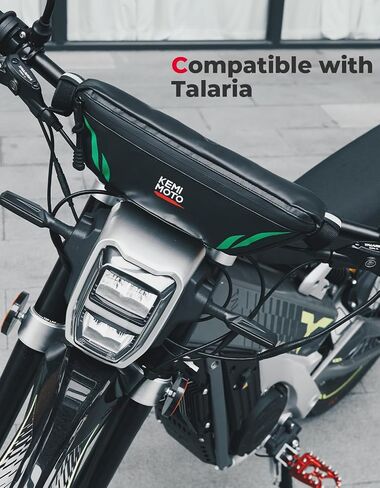 KEMIMOTO Motorcycle Handlebar Bag Universal Waterproof Front Storage Bag Bicycle Handlebar Bag Compatible with Sur-Ron Light Bee X and S X160 X260 Talaria Sting Segway Electric Dirt Bike in Saudi Arabia