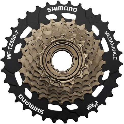 CyclingDeal MTB Bicycle Double Wall Rims 26" Wheelset - Front & Rear Mountain Bike Wheels - Compatible with Shimano MF-TZ500 Freewheel in Saudi Arabia