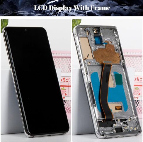 Incell for Samsung S20 5g Screen Replacement for Samsung Galaxy S20 5g LCD Digitizer Repair Kits for Samsung SM-G981 Touch Screen Display Assembly Replacement with Frame Silver (Without Fingerprint) in Saudi Arabia