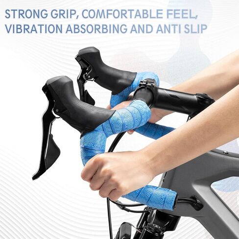 BUCKLOS Bike Handlebar Tape for Road Bike, Bicycle 3mm Thick EVA Padded Bar Tape,PU Handle bar Grip Wrap for Gravel Bike Cycling in Saudi Arabia
