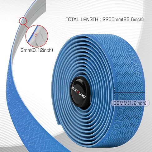 BUCKLOS Bike Handlebar Tape for Road Bike, Bicycle 3mm Thick EVA Padded Bar Tape,PU Handle bar Grip Wrap for Gravel Bike Cycling in Saudi Arabia