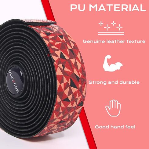 BUCKLOS Bike Handlebar Tape for Road Bike, Bicycle 3mm Thick EVA Padded Bar Tape,PU Handle bar Grip Wrap for Gravel Bike Cycling in Saudi Arabia