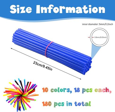 180 PCS Spoke Skins Spoke Covers Plastic Bike Wheels Decorations Dirt Bike Rim Wraps Protector,10 Colors Bicycle Spoke Covers for Motocross Motorcycle Bicycle Wheelchair Accessories in Kuwait