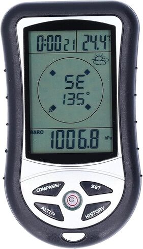 Multifunction Digital Altimeter, Barometer, Digital Compass, Hiking Thermometer 8 in 1, Handheld Altimeter for Hiking Mountaineering -2300 to 29500FT 1100MBAR in Saudi Arabia