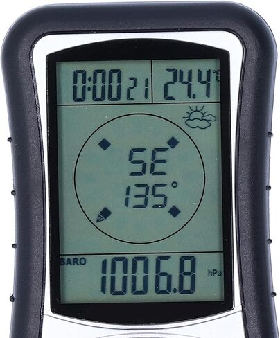 Multifunction Digital Altimeter, Barometer, Digital Compass, Hiking Thermometer 8 in 1, Handheld Altimeter for Hiking Mountaineering -2300 to 29500FT 1100MBAR in Saudi Arabia