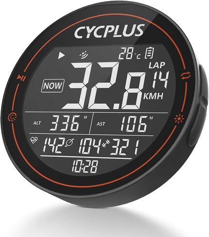 كمبيوتر دراجة CYCPLUS GPS، كمبيوتر لاسلكي لركوب الدراجات، ANT+ كمبيوتر بلوتوث للدراجة، عداد سرعة صغير، عداد مسافات مقاوم للماء، متتبع MTB، قابل لإعادة الشحن مع شاشة 2.5 بوصة لسائقي الدراجات في الهواء الطلق in Kuwait